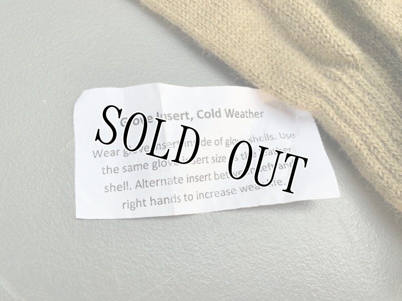 画像6: 米軍実物 GLOVE INSERT CW LIGHTWEIGHT 軍手 コヨーテ M (6)