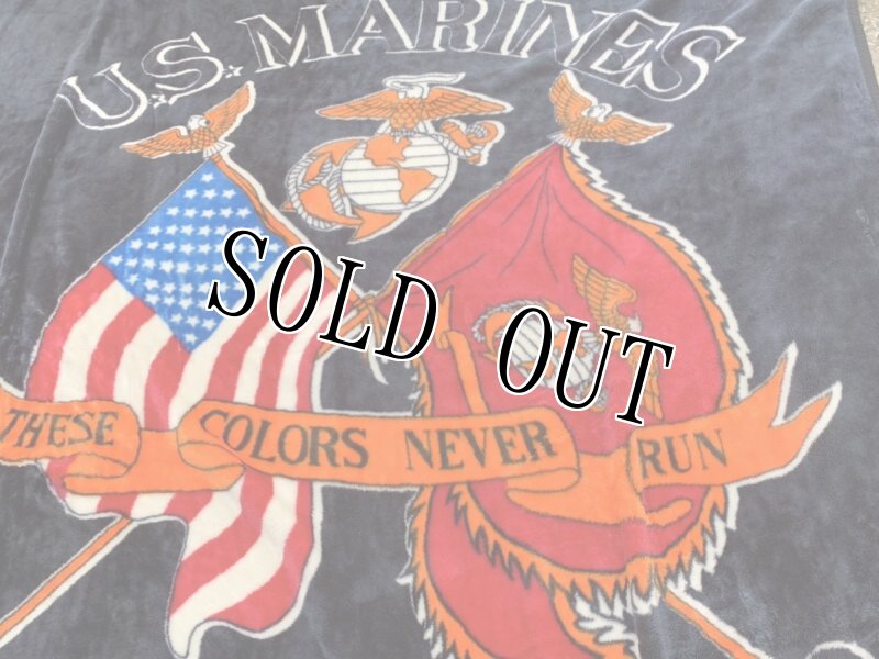画像2: 米軍放出品 US MARINES ブランケット (2)