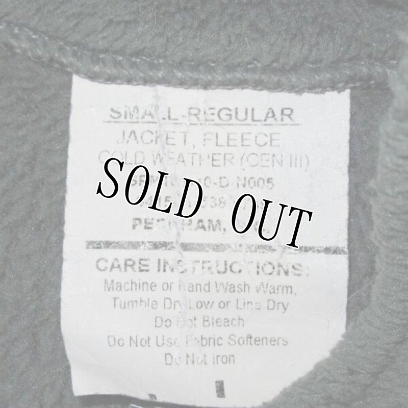 画像4: 米軍実物,JACKET,FLEECE COLD WEATHER(GENIII)  ポーラテックフリースジャケット S-R (4)