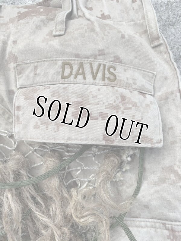 画像4: 米海兵隊実物放出品 デザートマーパッド  狙撃手 スナイパー用  ギリーパンツ (4)