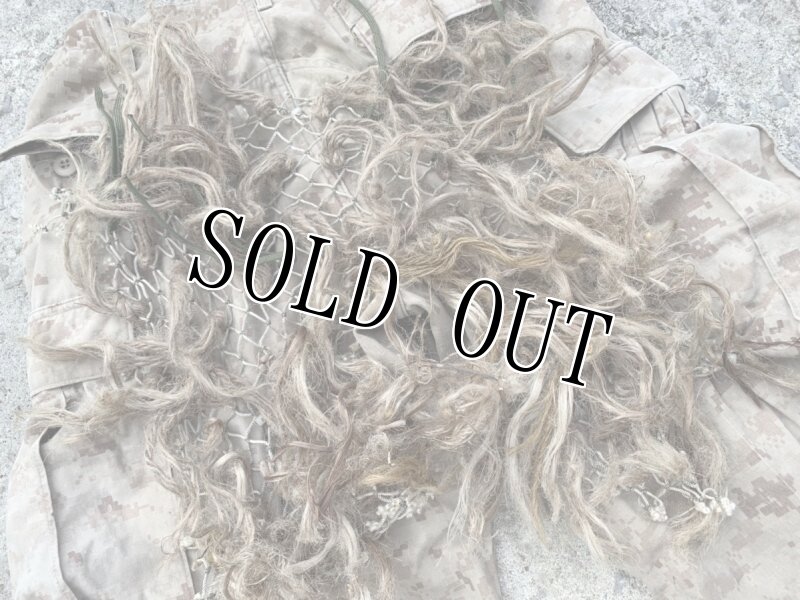 画像2: 米海兵隊実物放出品 デザートマーパッド  狙撃手 スナイパー用  ギリーパンツ (2)