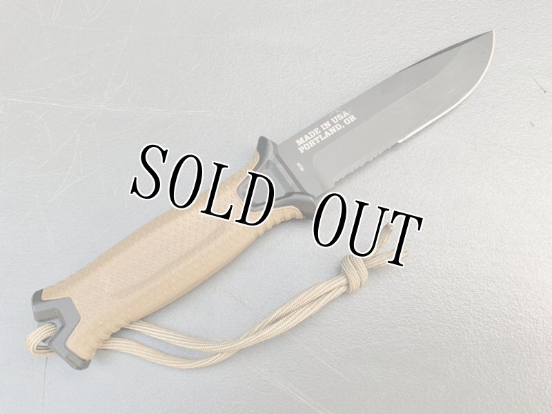 画像4: 米軍放出品 GERBER ハンティングナイフ ノコ Strongarm シース付き  (4)