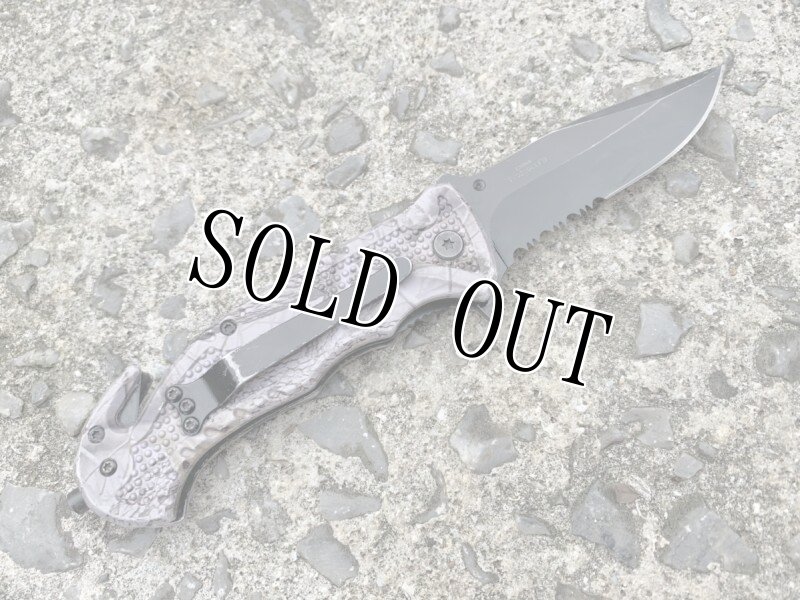 画像5: 米軍放出品 Live Free or Die フォールディング  レスキューナイフ  (5)