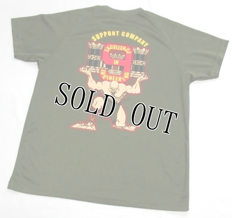 画像4: 米軍放出品　USMC 9TH ENGINEER SUPPORT BATTALION　Tシャツ　MEDIUM (4)