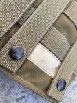 画像3: 米軍実物 EAGLE製 MOLLE  ガスマスク ポーチ コヨーテ (3)