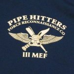 画像1: 沖縄 海兵隊実物　PIPE HITTERS　沖縄フォースリーコン　Tシャツ　M (1)
