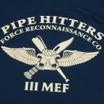 画像4: 沖縄 海兵隊実物　PIPE HITTERS　沖縄フォースリーコン　Tシャツ　M (4)
