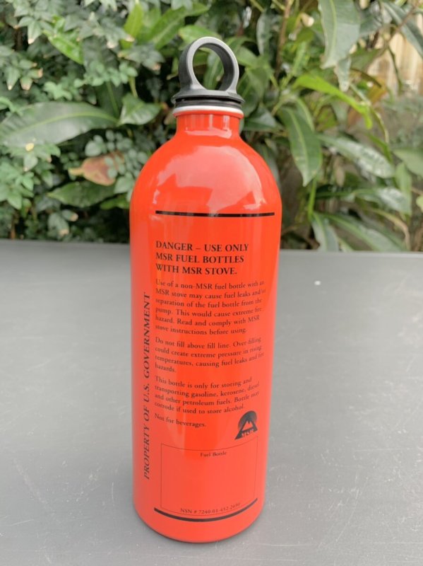 画像5: 海兵隊実物 軍用ガソリン MSR USMC 22oz 650ml フューエル ボトル マルチ燃料  (5)
