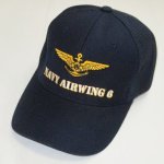 画像1: 米軍放出品 NAVY AIRWING 6　CAP (1)