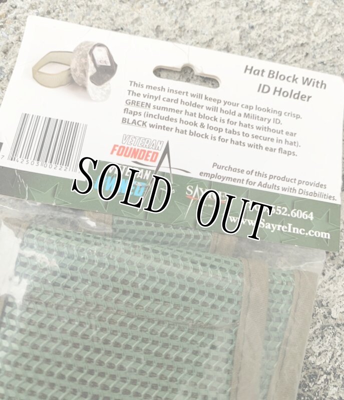 画像3: 米軍放出品 Hat Block w/ ID Holder (3)