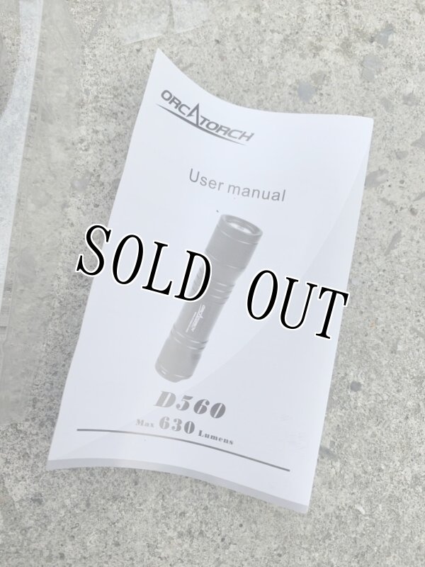 画像7: 米軍放出品 ORCA TORCH D560 D560 ダイビング ライト  (7)