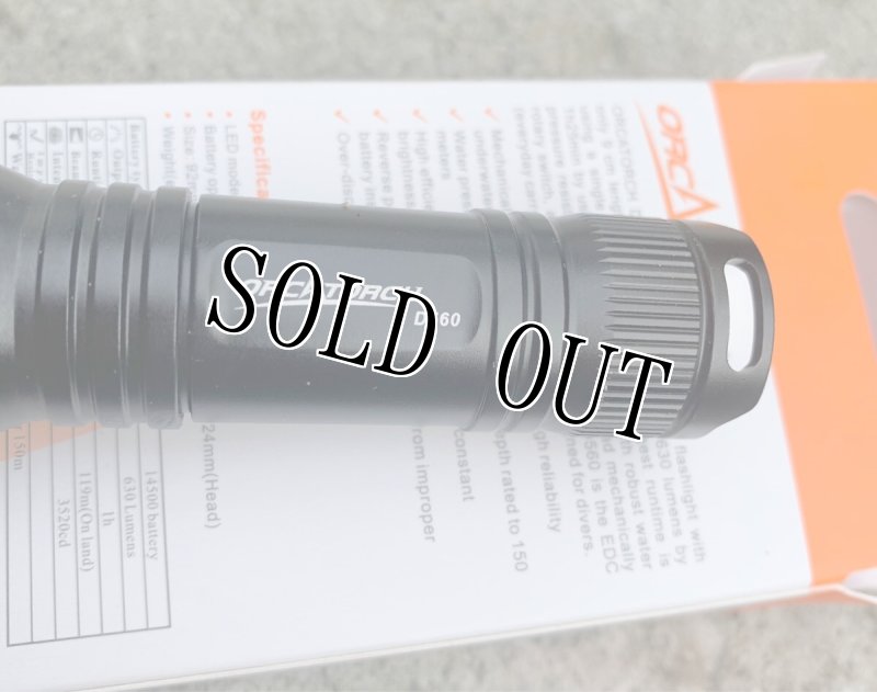 画像3: 米軍放出品 ORCA TORCH D560 D560 ダイビング ライト  (3)