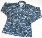 画像1: 米軍実物　US NAVY,　迷彩ジャケット　S-REGULAR (1)