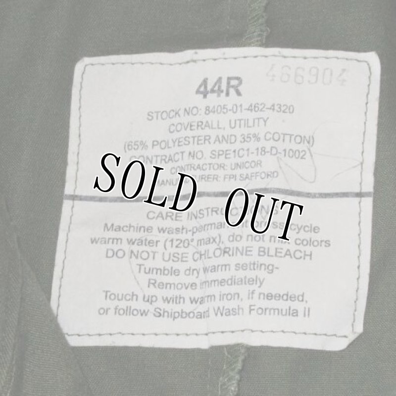 画像4: 米軍実物 カバーオール/つなぎ 44R OD (4)