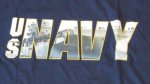 画像2: 米軍放出品,US NAVY　ロゴプリント　Tシャツ　L (2)