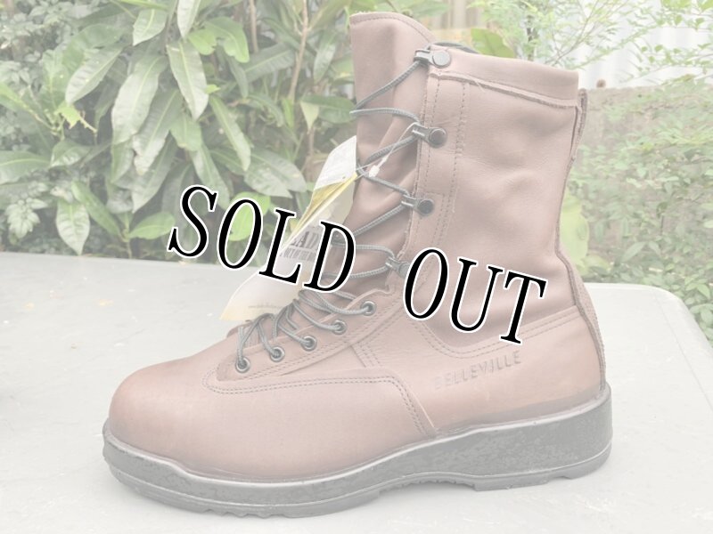 画像2: 米軍実物 Billeville U.S.N. ウェットウェザー  フライトブーツ スティール トゥ 330ST 13 R (2)