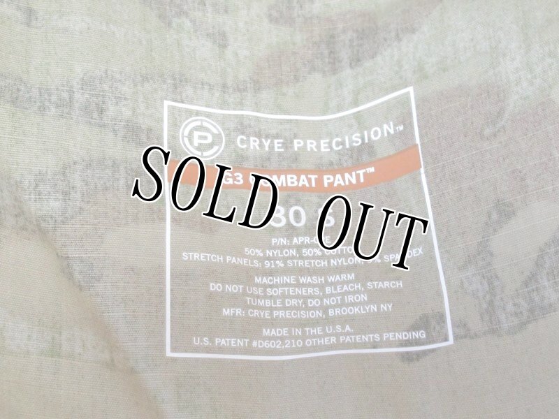 画像6: 米軍実物 CRYE PRECISION G3 COMBAT PANTS Multicam Tropic G3 コンバットパンツ 30SHORT (6)