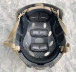 画像11: 米軍実物 OPS-CORE FAST CARBON HIGH CUT ヘルメット L　 (11)