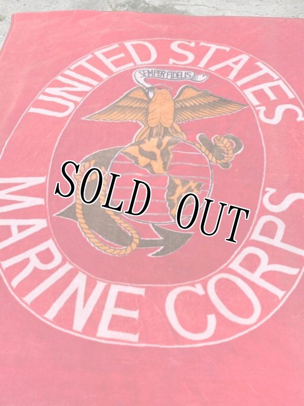 画像2: 米軍放出品 US MARINES ブランケット (2)