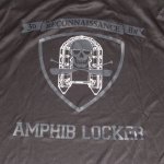 画像2: 沖縄海兵隊実物,AMPHIB LOCKER　Tシャツ　LARGE (2)