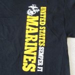 画像2: 米軍放出品　USMC SEMPER FI  ロゴプリントTシャツ　XL (2)