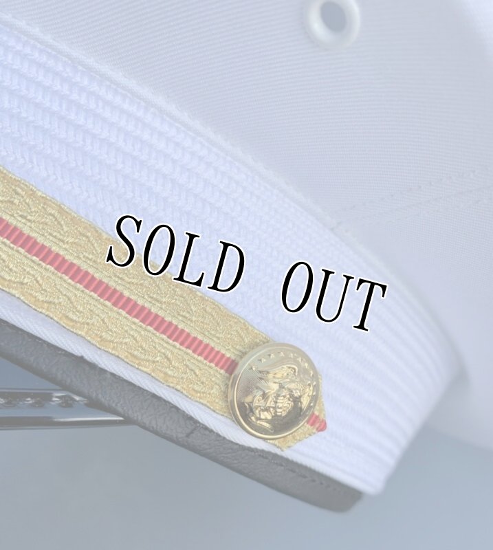 画像12: 米軍実物 US MARINE 将校 ドレス キャップ　 7 (12)