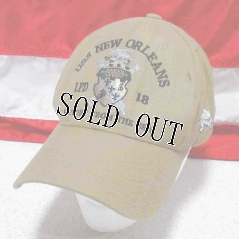 画像1: 米軍放出品 USS NEW ORLEANS　LPD-18　CAP (1)