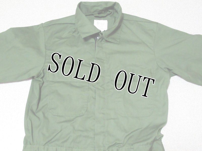 画像3: 米軍放出品 カバーオール/つなぎ　 OD　S-REGULAR (3)