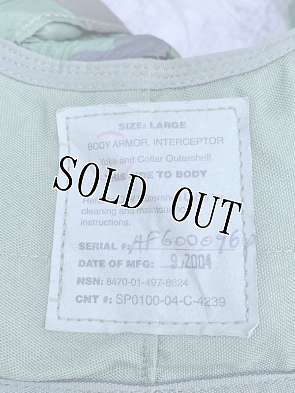 画像3: 米軍実物 インターセプター ボディーアーマーパーツ 襟/喉セット L (3)