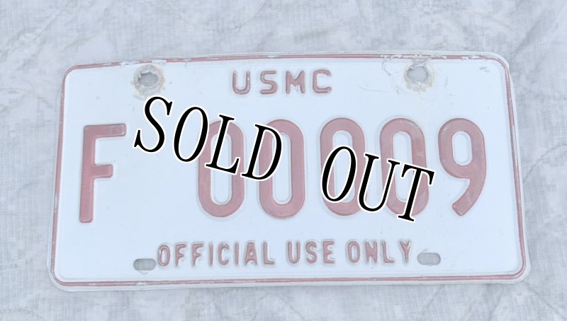 画像1: 海兵隊実物　ハマー/ハンビー　ナンバープレート (1)