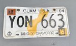 画像1: 米軍放出品 GUAM USA ISLAND TANO Y CHAMORRO ナンバープレート (1)