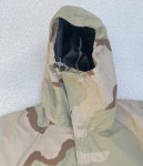 画像4: 米軍実物 科学防護服 デザート3C　 ケミカル ジャケト/パンツ SET　M-R (4)