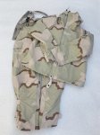 画像2: 米軍実物 科学防護服 デザート3C　 ケミカル ジャケト/パンツ SET　M-R (2)