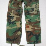 画像2: 米軍実物,ウッドランドカモ　迷彩パンツ　M-LONG カスタム用に (2)