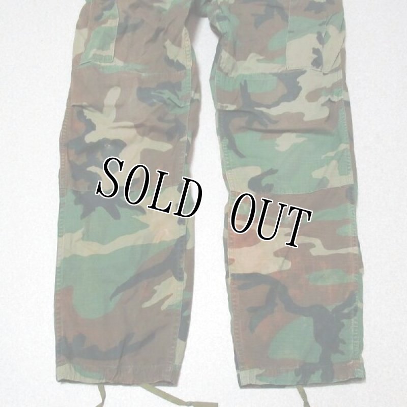 画像2: 米軍実物,ウッドランドカモ 迷彩パンツ M-LONG カスタム用に (2)
