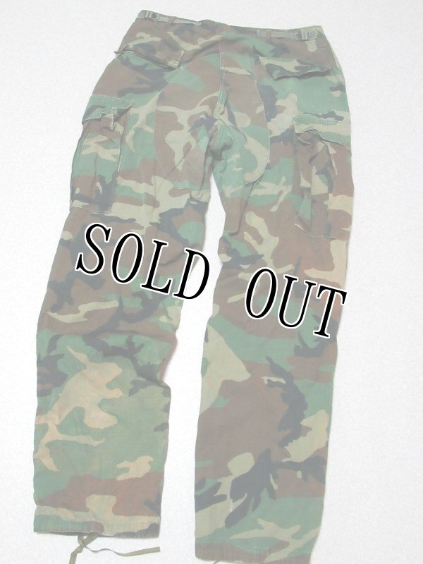 画像3: 米軍実物,ウッドランドカモ 迷彩パンツ M-LONG カスタム用に (3)
