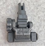 画像1: 海兵隊実物 Micro Rear Sight Assembly 600 METER  USMC マイクロ フリップアップ リアサイト (1)