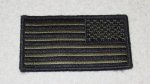 画像1: 米軍実物 ,アメリカ国旗　ワッペン　OD (1)