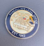 画像1: 米軍放出品 USAF 325 FW  TYNDALL AFB LEGAL OFFICE チャレンジコイン (1)