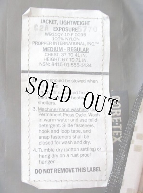 画像6: 米軍実物 JACKET,LIGHTWEIGHT EXPOSURE GORE-TEX パーカー M-R  (6)