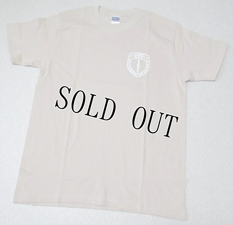 画像2: 米軍実物 AMPHIBIOUS RAIDS BRANCH Tシャツ TAN (2)