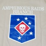 画像4: 米軍実物 AMPHIBIOUS RAIDS BRANCH Tシャツ　TAN (4)