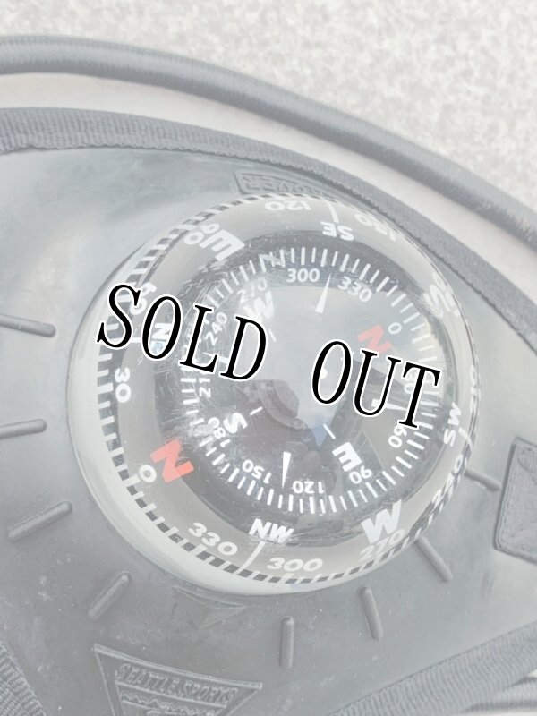 画像2: 米軍放出品 SEATTLESPORTS    シーローバーデッキコンパス ブラック (2)