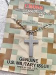画像2: 米軍放出品 ミリタリー 十字架 クロスネックレス  (2)