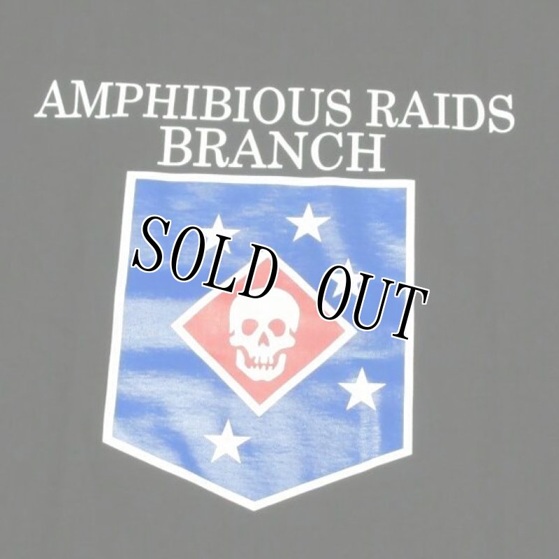 画像4: 米軍実物 AMPHIBIOUS RAIDS BRANCH Tシャツ COTTON BLACK (4)