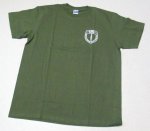 画像2: 米軍実物 AMPHIBIOUS RAIDS BRANCH Tシャツ　COTTON　OD (2)