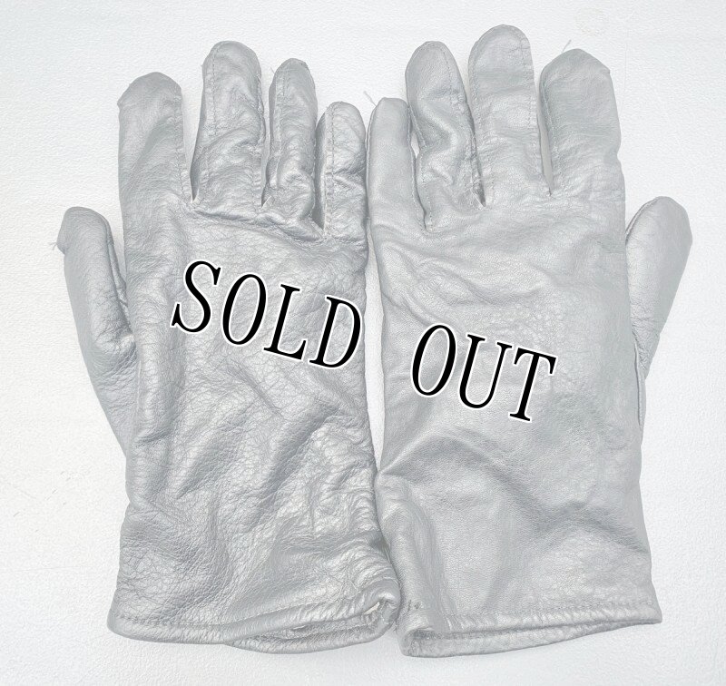 画像2: 米軍実物  GLOVES UNISEX,BLACK LEATHER DRESS レザー グローブ 8 (2)