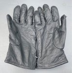 画像1: 米軍実物  GLOVES UNISEX,BLACK LEATHER DRESS　レザー グローブ　8 (1)