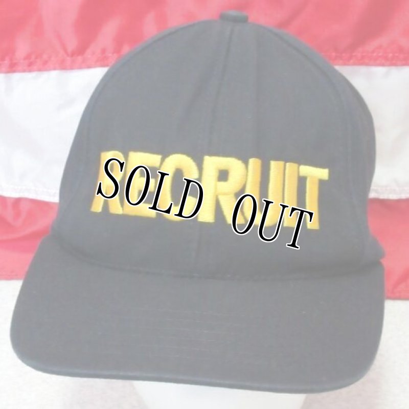 画像2: 米軍実物 US NAVY RECRUIT キャップ ブラック  (2)