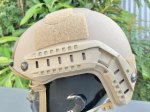 画像2: 米軍実物 OPS-CORE OPS-CORE   バリスティック HIGH CUT ヘルメット タン　S/M  (2)